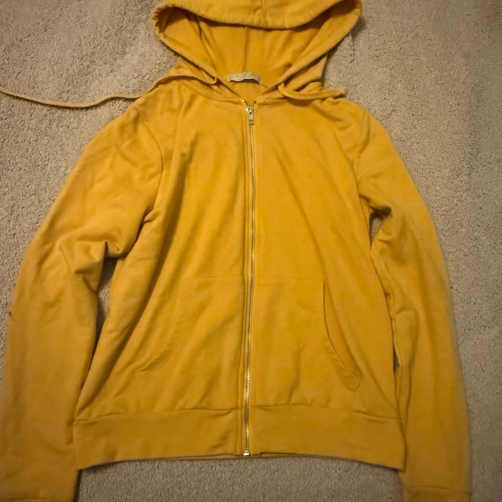 Active USA Yellow Zip-Up Jacket